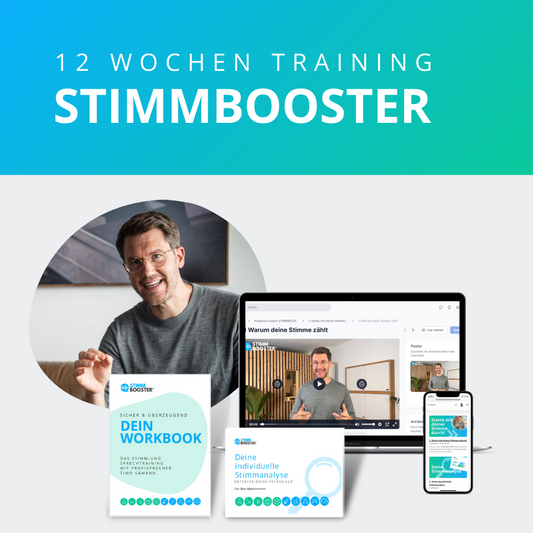 STIMMBOOSTER - Das 12 Wochen Sprechtraining mit Timo Sämann